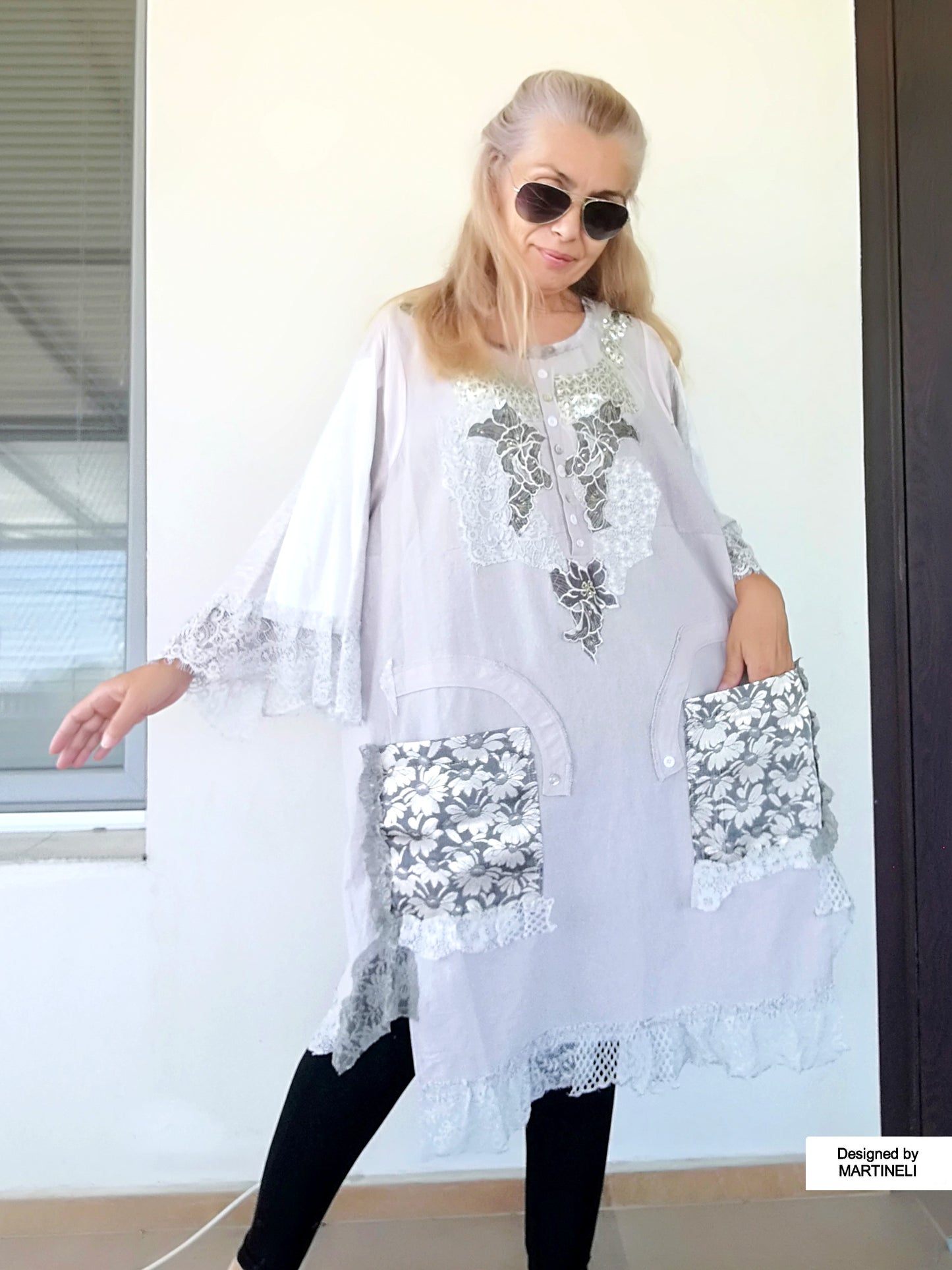 PLUS SIZE LINEN DRESS 5XL MAXI BOHO SHIRT DRESS