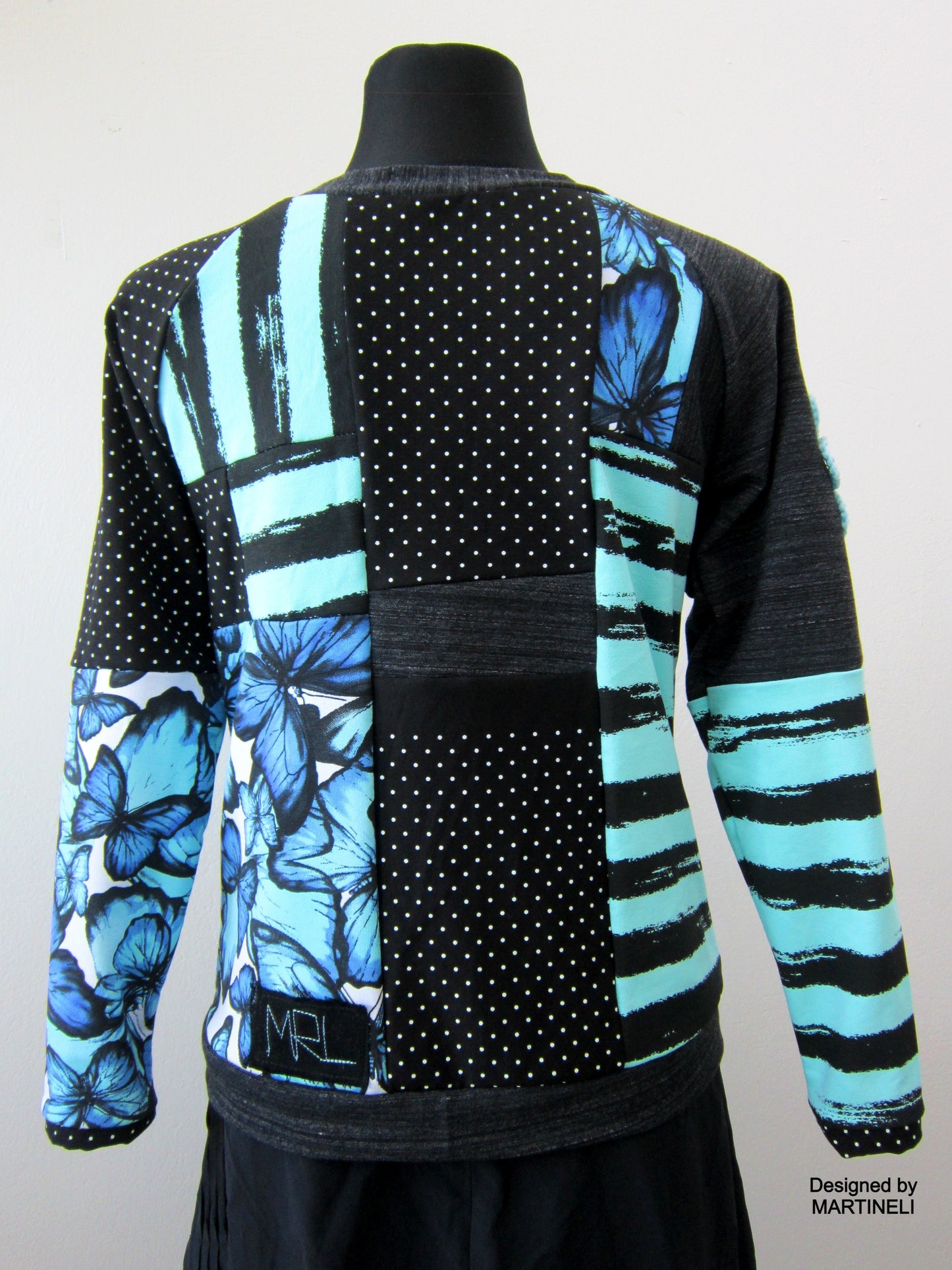 S/M Patchwork Sweatshirt for Women