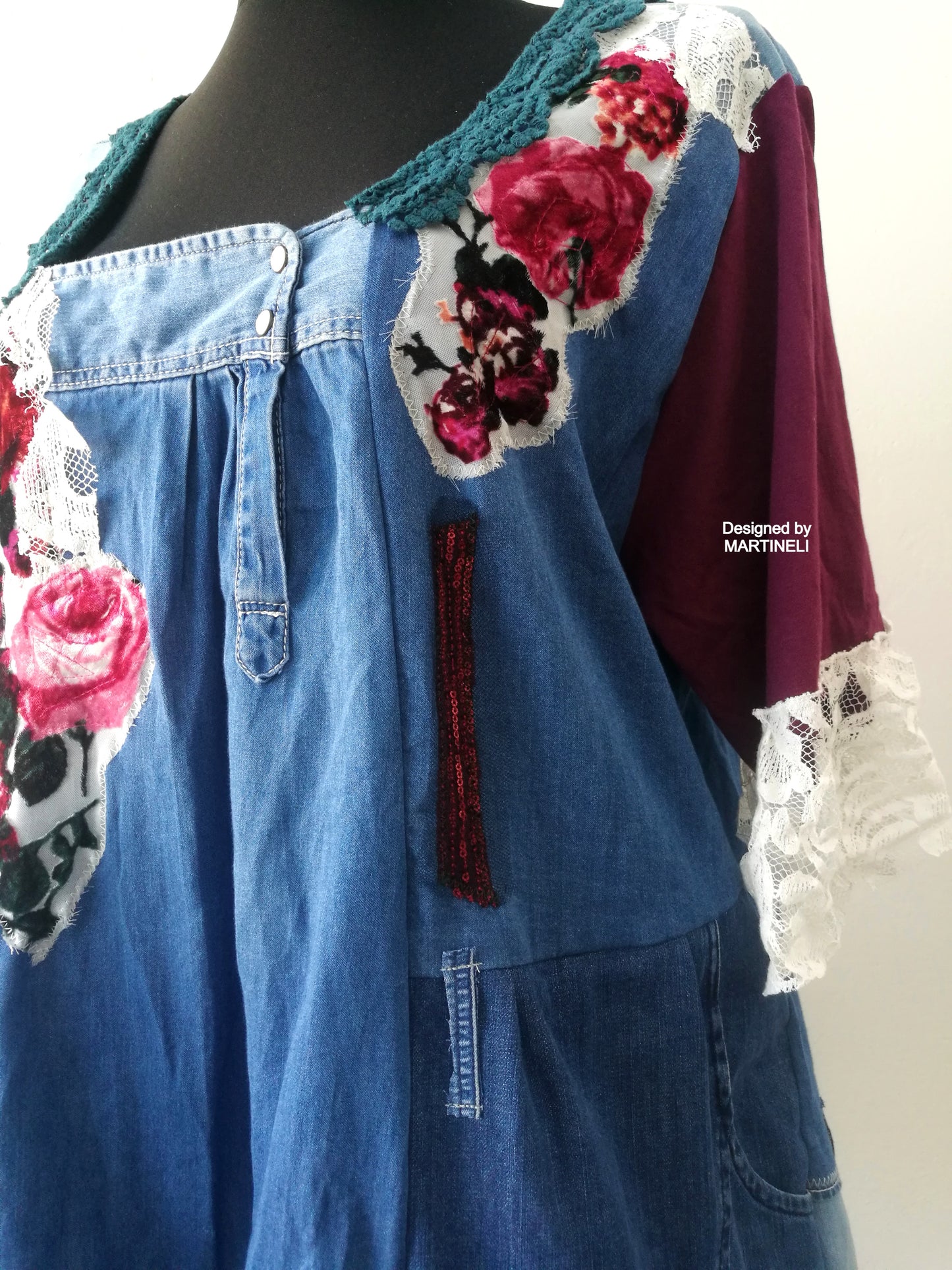 Plus Size Denim Dress,3XL Maxi Summer Shirt Dress