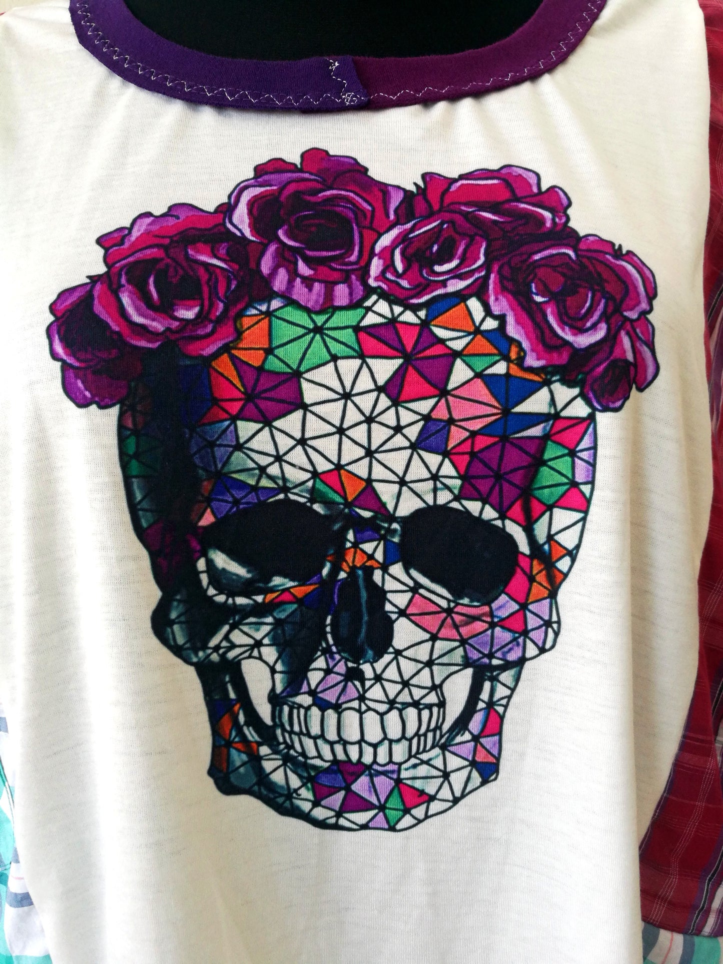 Plus Size T-Shirt Dress,5XL Maxi Skull Dress