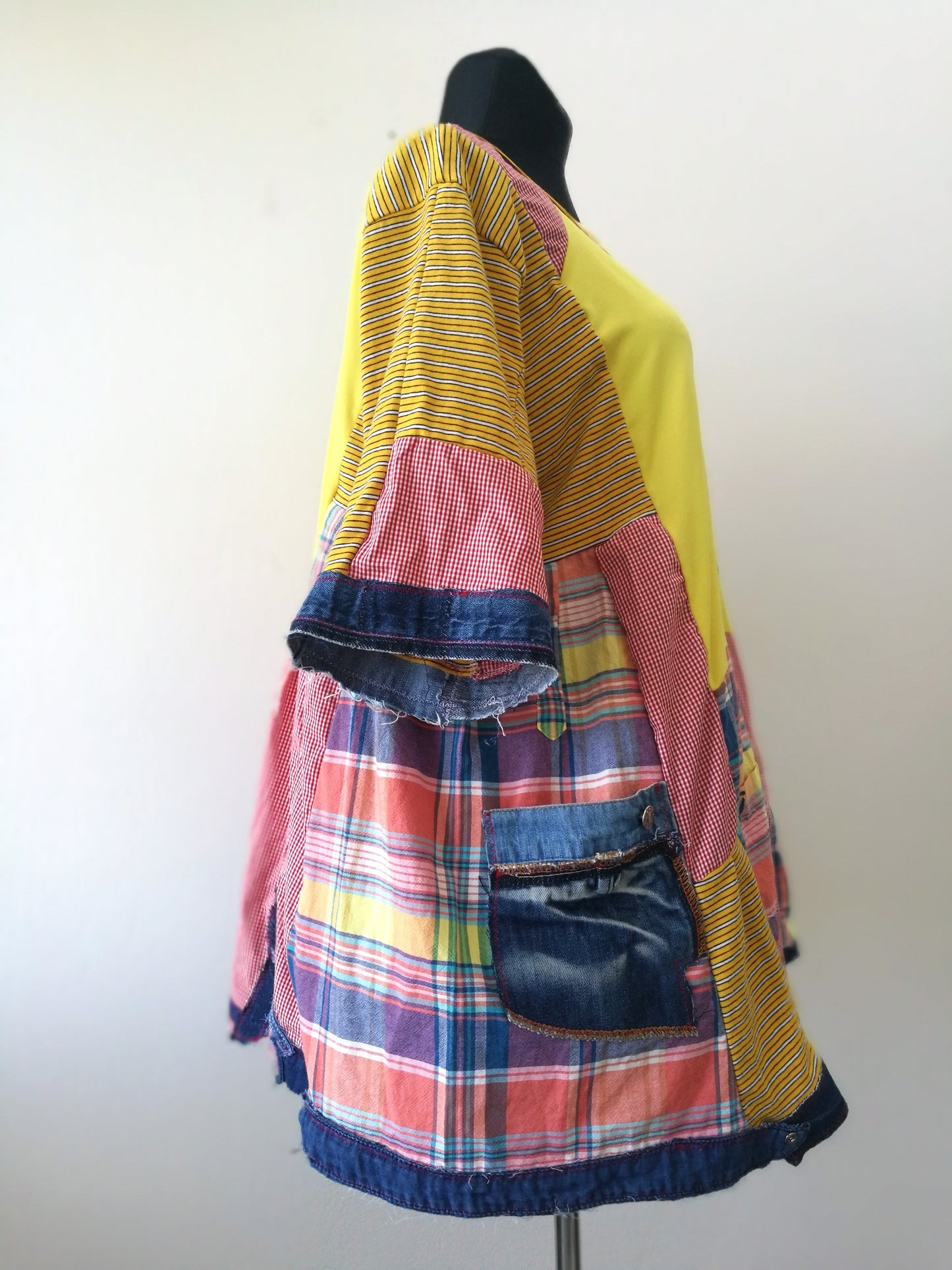 Plus Size T-Shirt Dress,3XL Maxi Denim Tunic Top