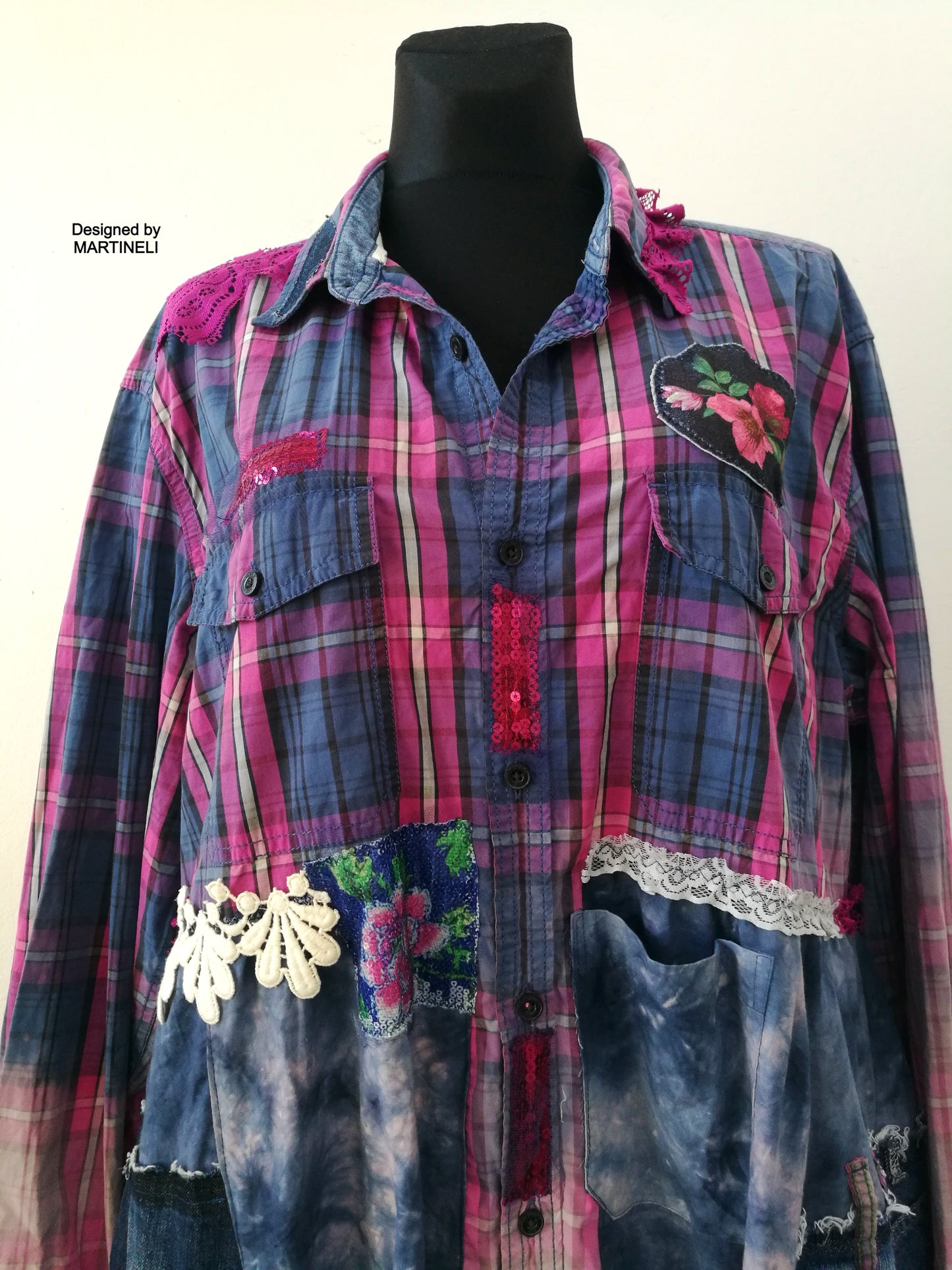 Plus Size Pink Jacket Dress,3XL Long Denim Duster Dress