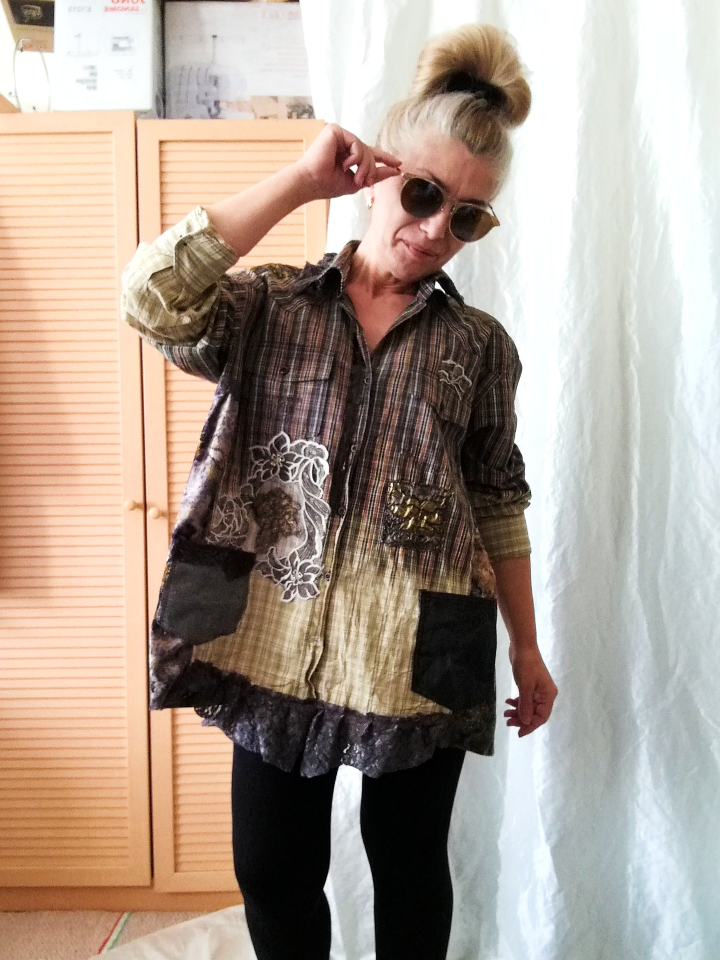 Brown Jacket Dress,XL Long Shirt Dress