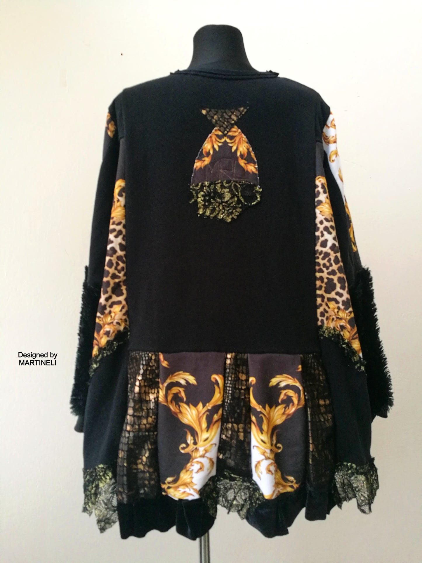 Plus Size Animal Print Dress,3XL Black Sweatshirt Dress