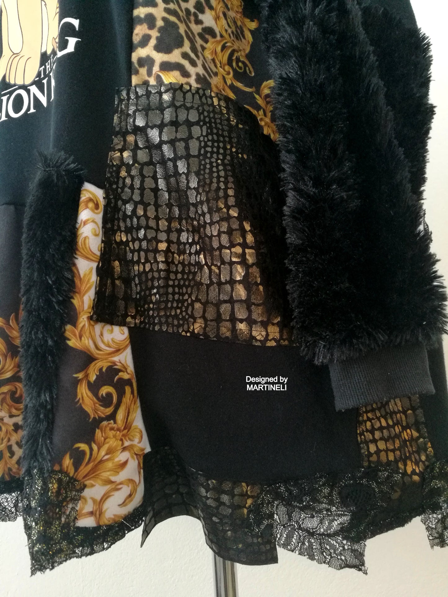 Plus Size Animal Print Dress,3XL Black Sweatshirt Dress