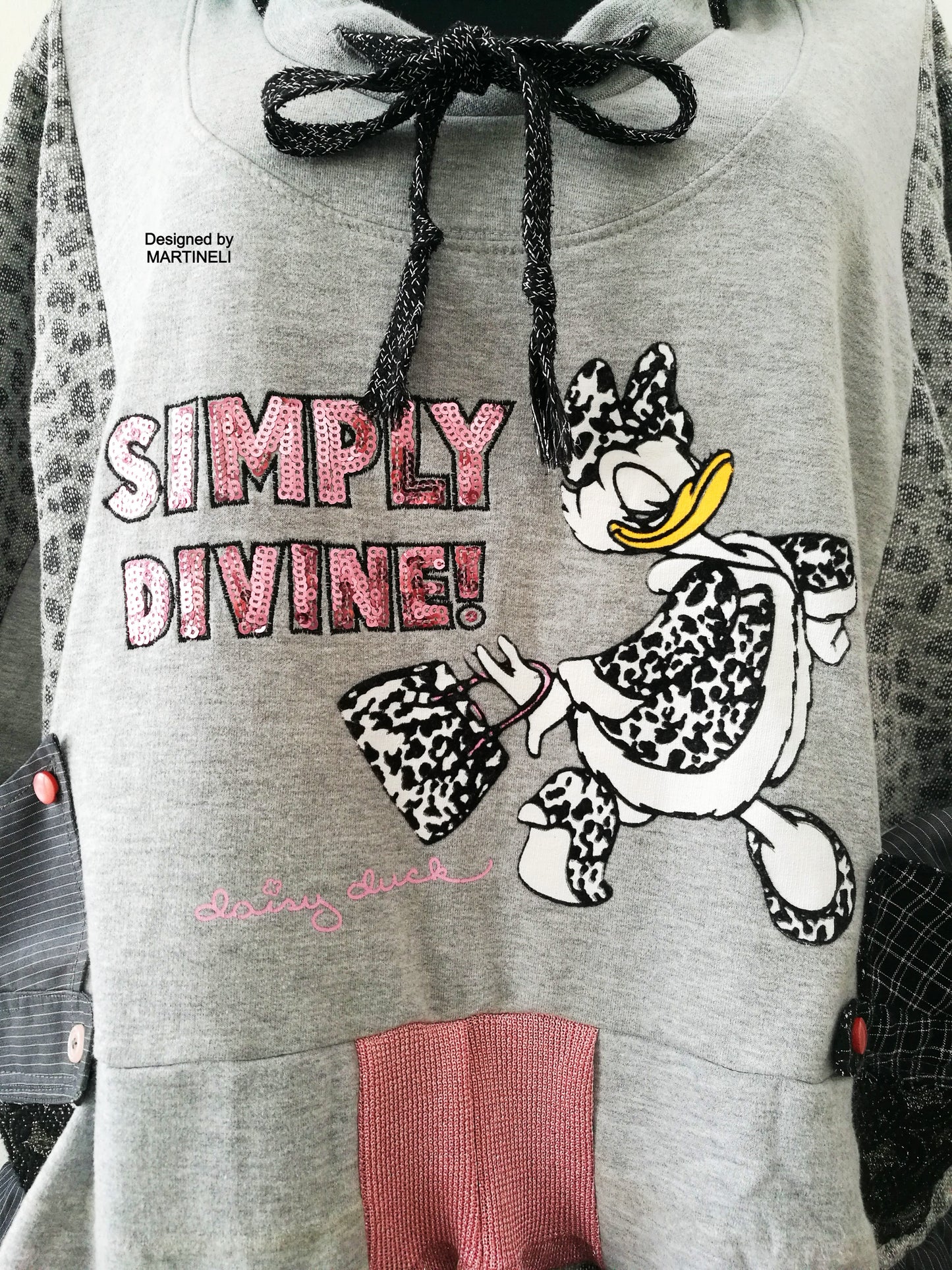 Plus Size Hooded Dress,3X Daisy Duck Sweatshirt Dress