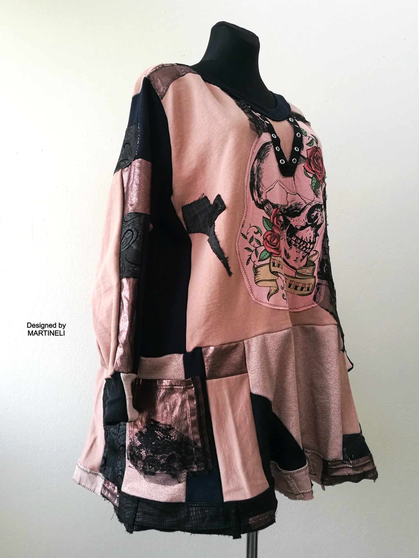 Plus Size Sweatshirt Dress,3X/4X Maxi Gothic Dress