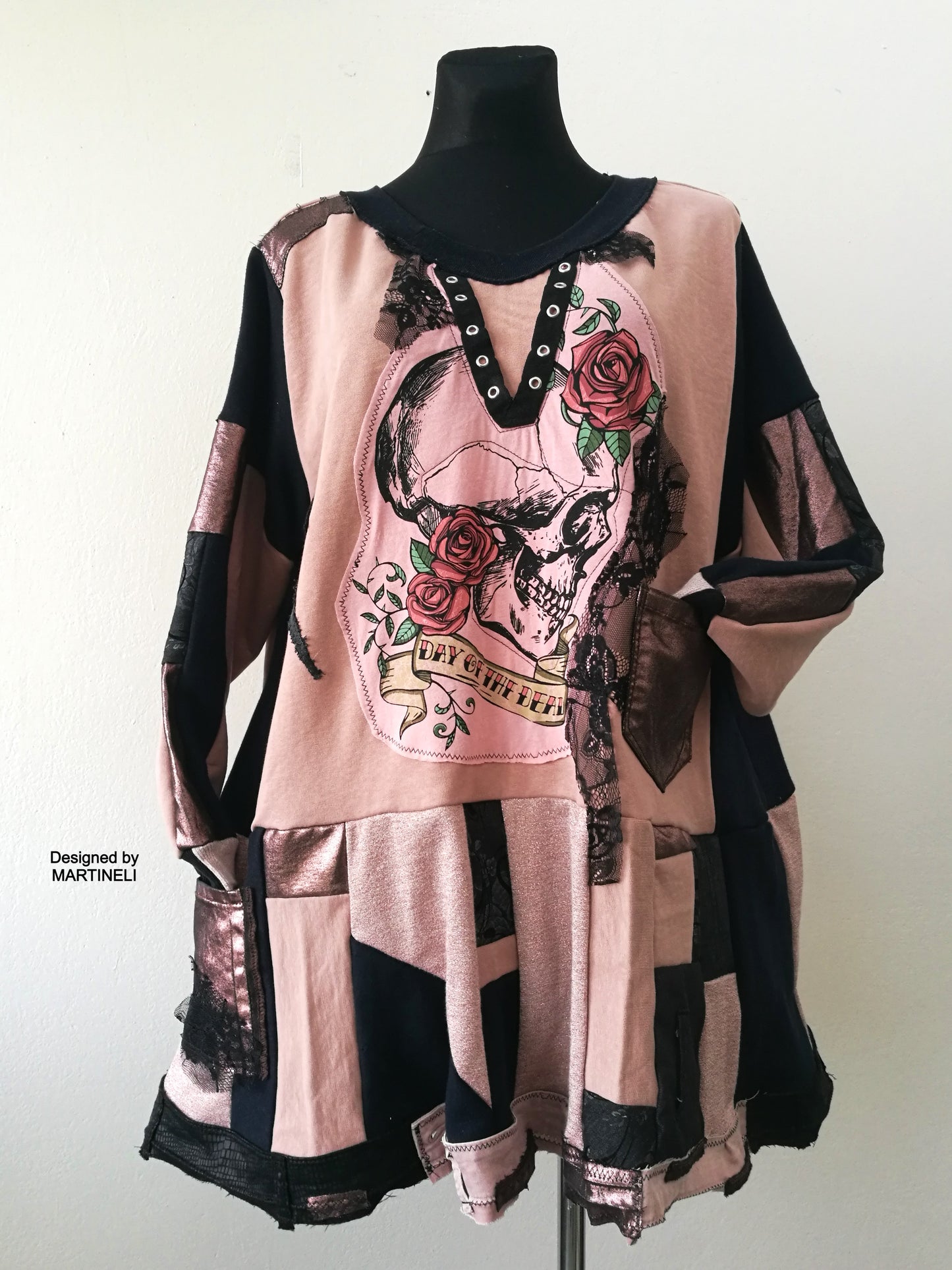 Plus Size Sweatshirt Dress,3X/4X Maxi Gothic Dress