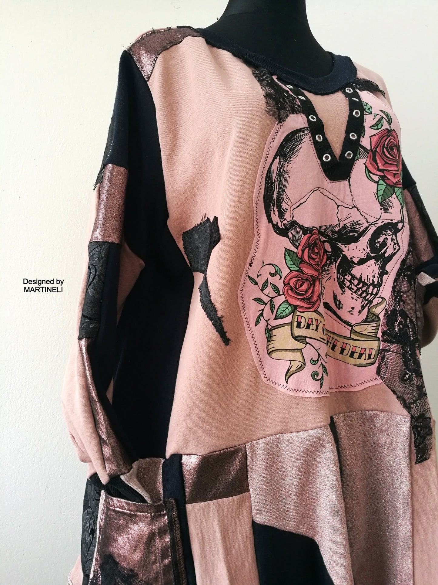 Plus Size Sweatshirt Dress,3X/4X Maxi Gothic Dress