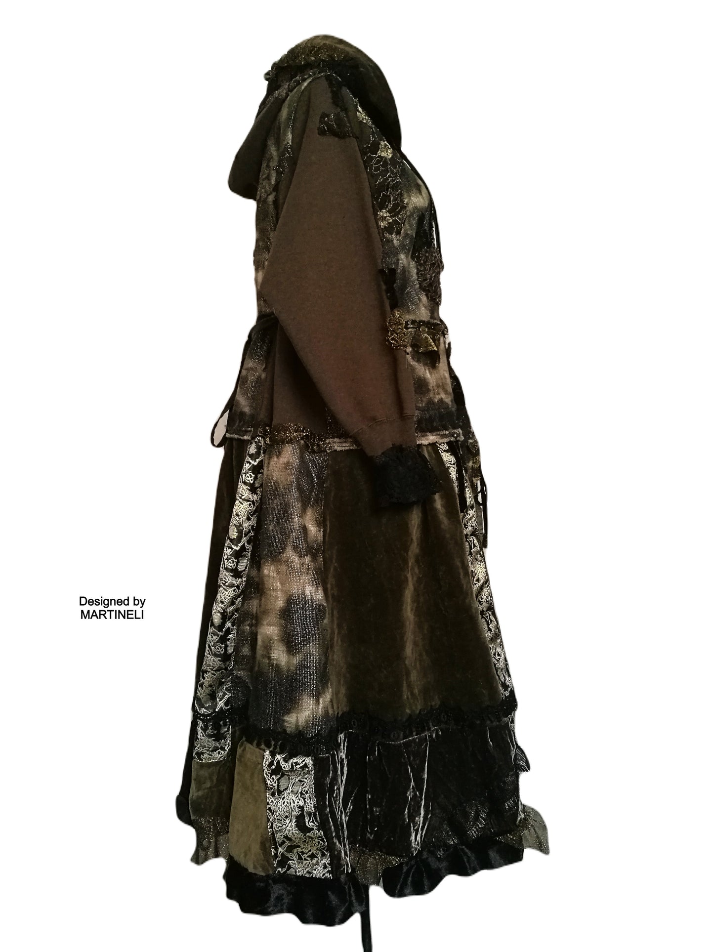 Plus Size Linen Coat,3XL/4XL Boho Style Hooded Maxi Coat