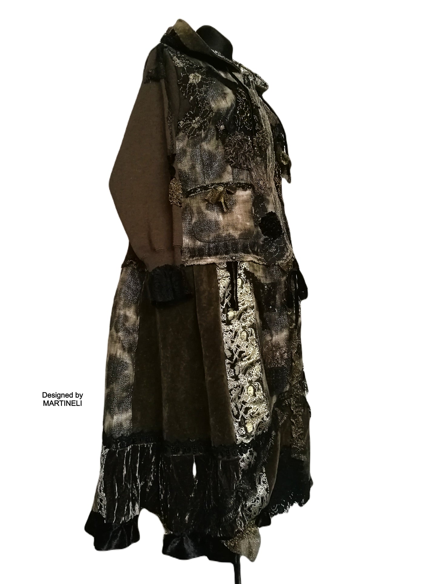 Plus Size Linen Coat,3XL/4XL Boho Style Hooded Maxi Coat