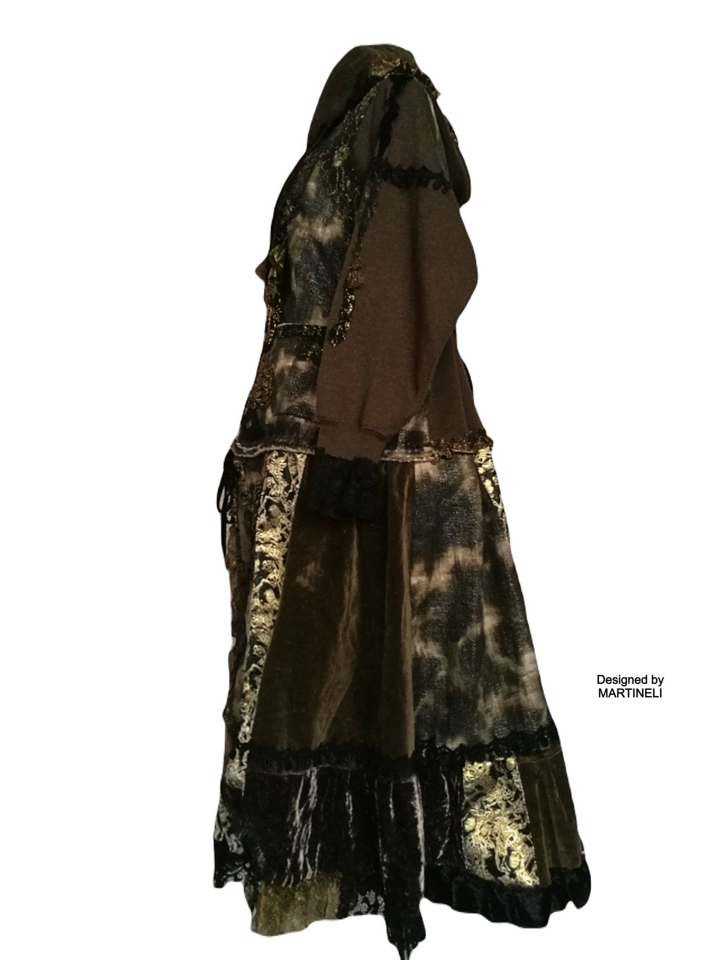 Plus Size Linen Coat,3XL/4XL Boho Style Hooded Maxi Coat