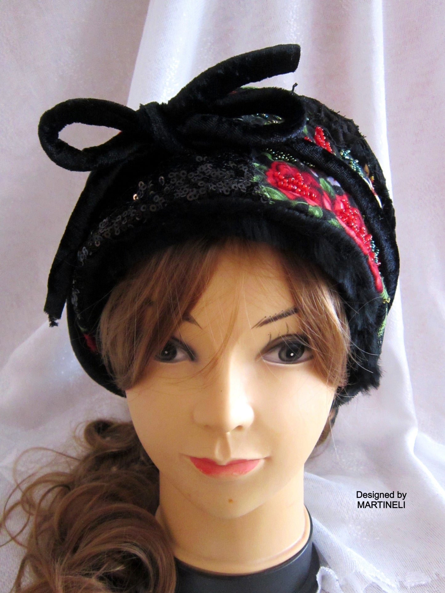 Winter Headband for Women,Black Faux Fur Headband