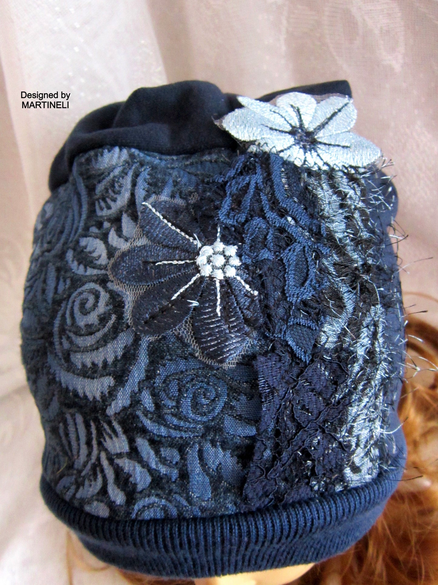 Beanies for Women,Blue Denim Beanie,Warm Winter Hat