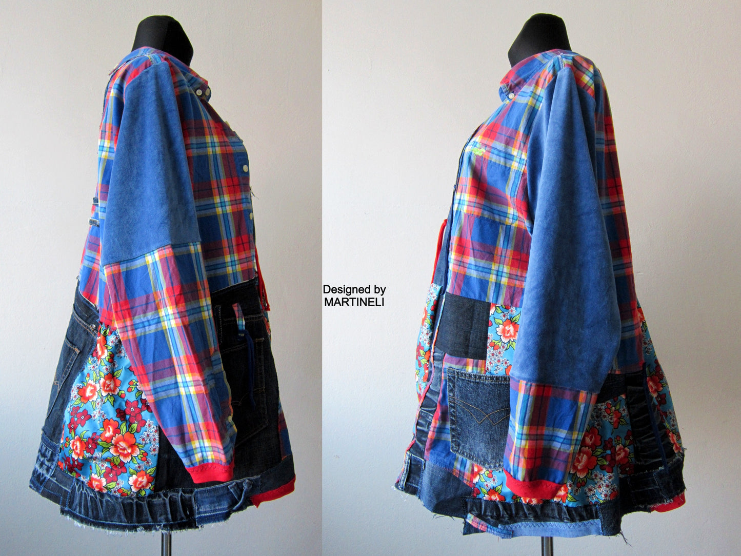 Plus Size Denim Shirt Dress 3XL Boho Style Tunic Dress