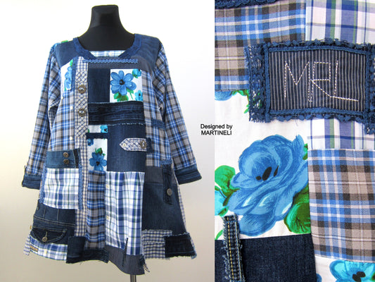 Plus Size Denim Shirt Dress,2XL Maxi Denim Dress
