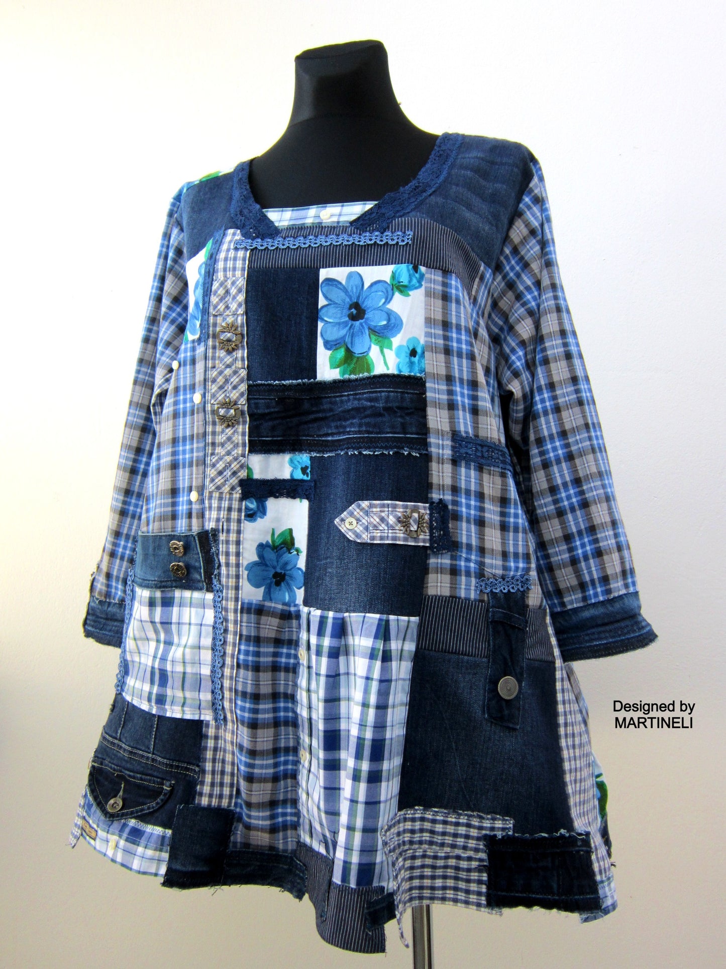 Plus Size Denim Shirt Dress,2XL Maxi Denim Dress