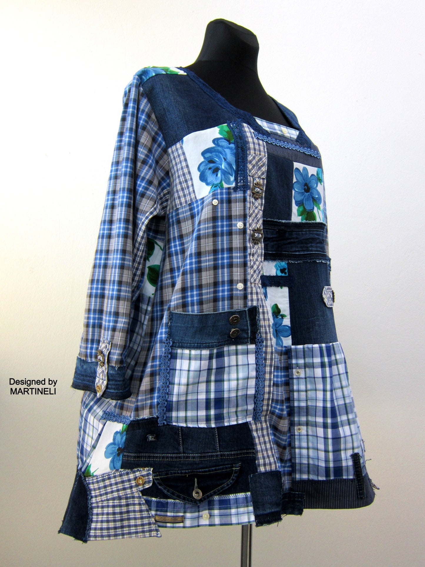 Plus Size Denim Shirt Dress,2XL Maxi Denim Dress