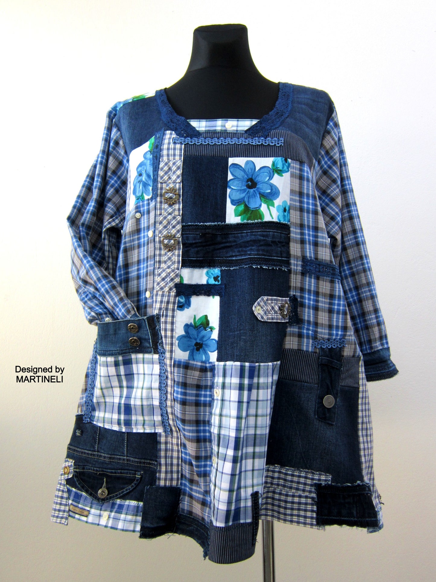 Plus Size Denim Shirt Dress,2XL Maxi Denim Dress