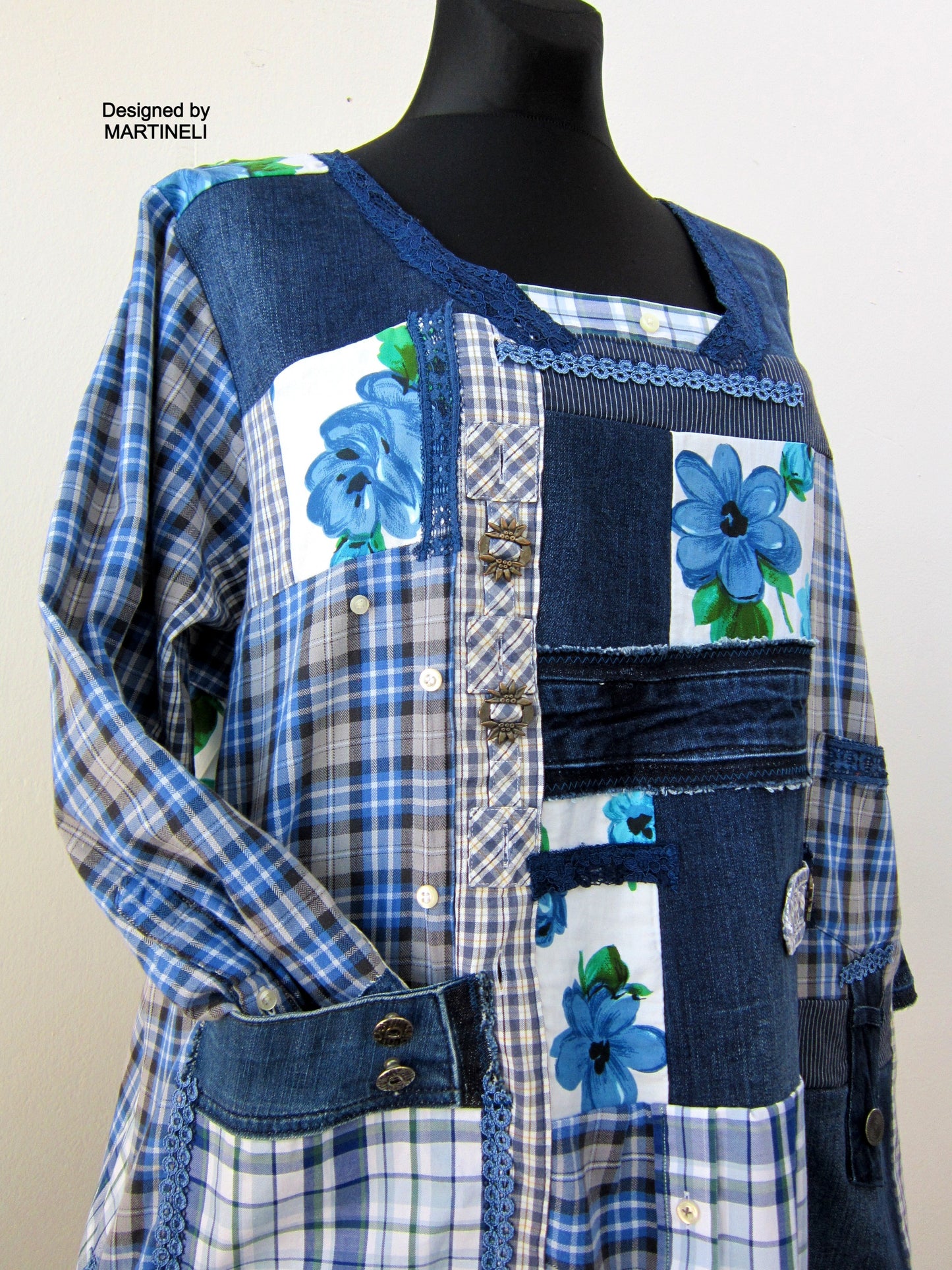 Plus Size Denim Shirt Dress,2XL Maxi Denim Dress