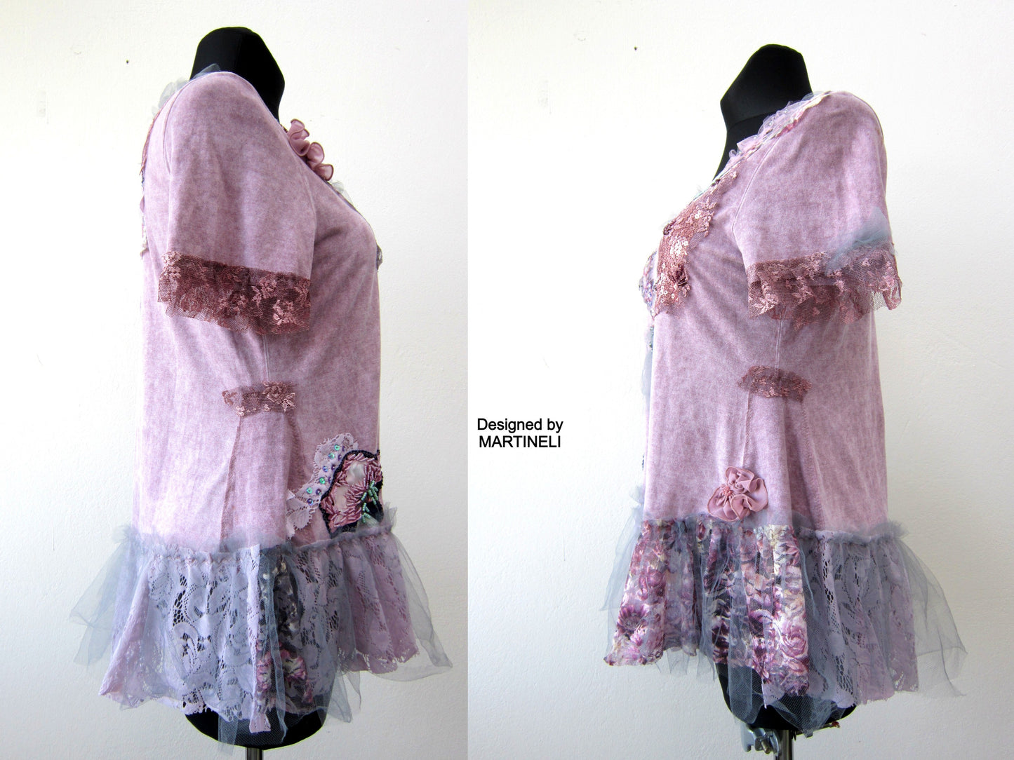 Pink T Shirt Dress,Summer Dress for Women