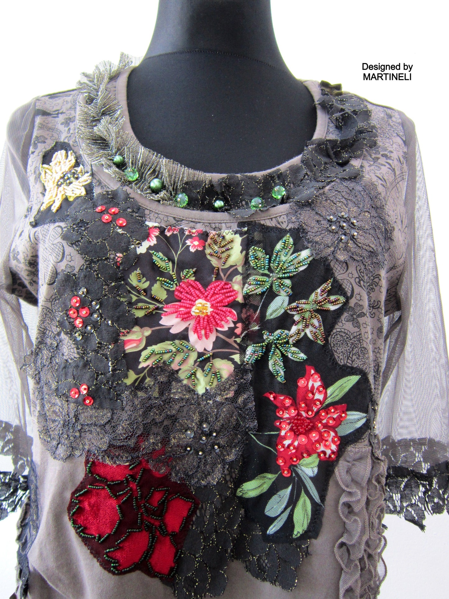 Short Sleeve Summer Top,M/L Gray Mini Dress