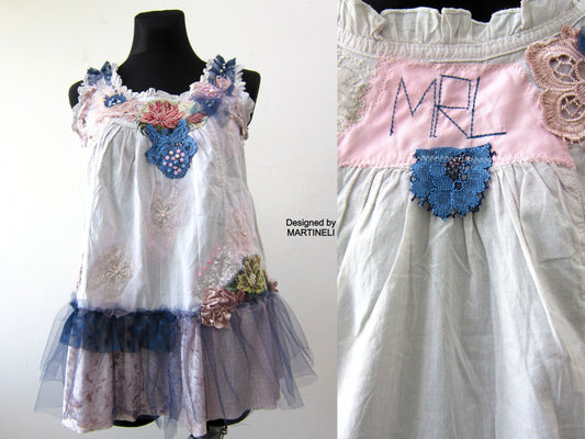 Sleeveless Summer Top,M Boho Chic Shirt Dress