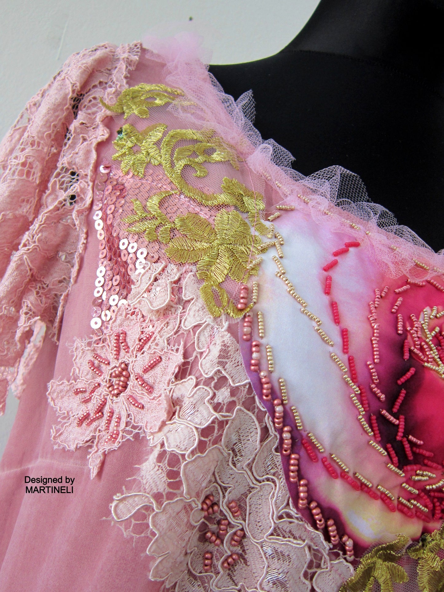 Pink Summer Dress for Women,Boho Embroidered Midi Dress