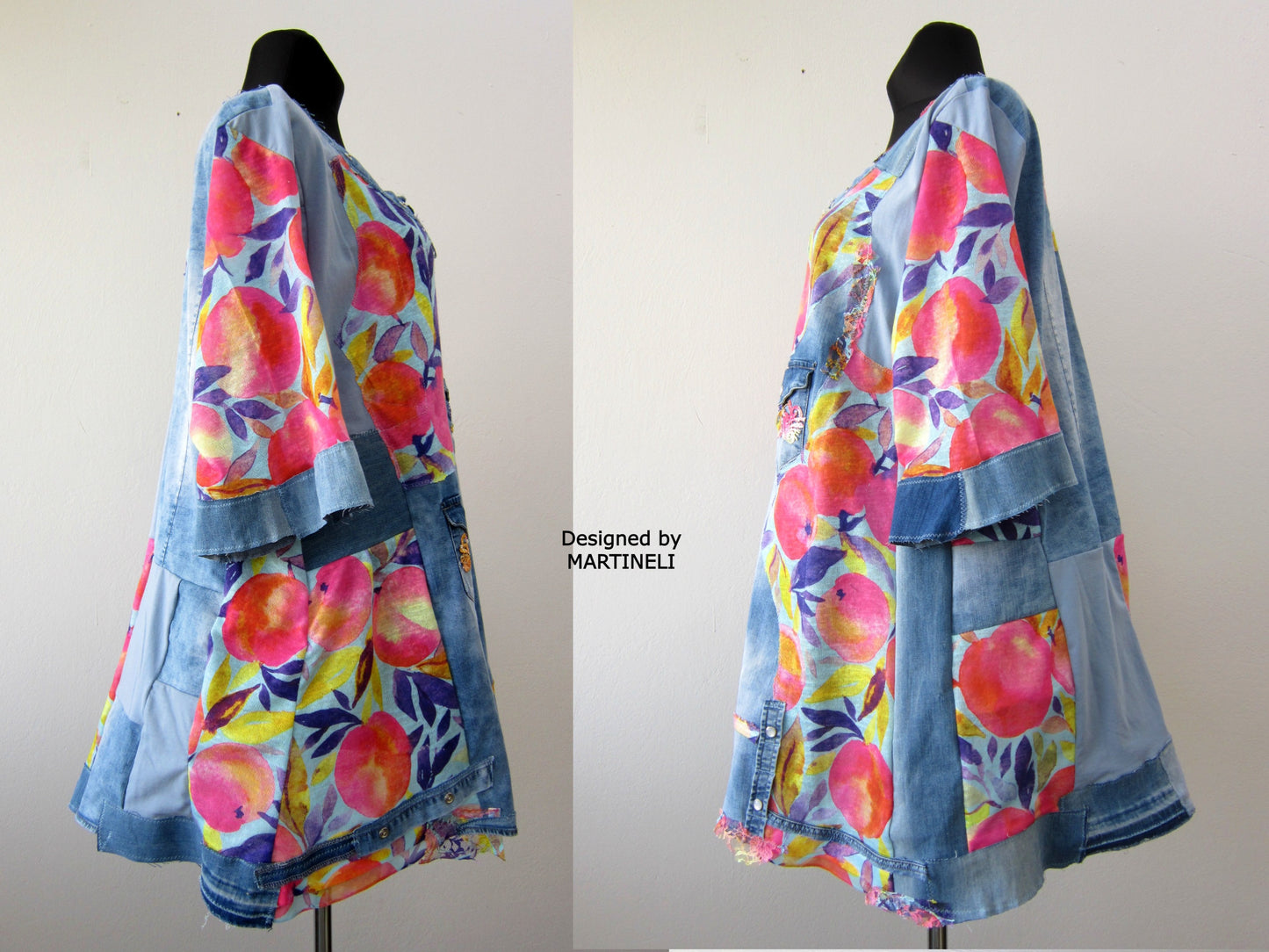 Plus Size Denim Dress,3X Maxi Summer Tunic Top