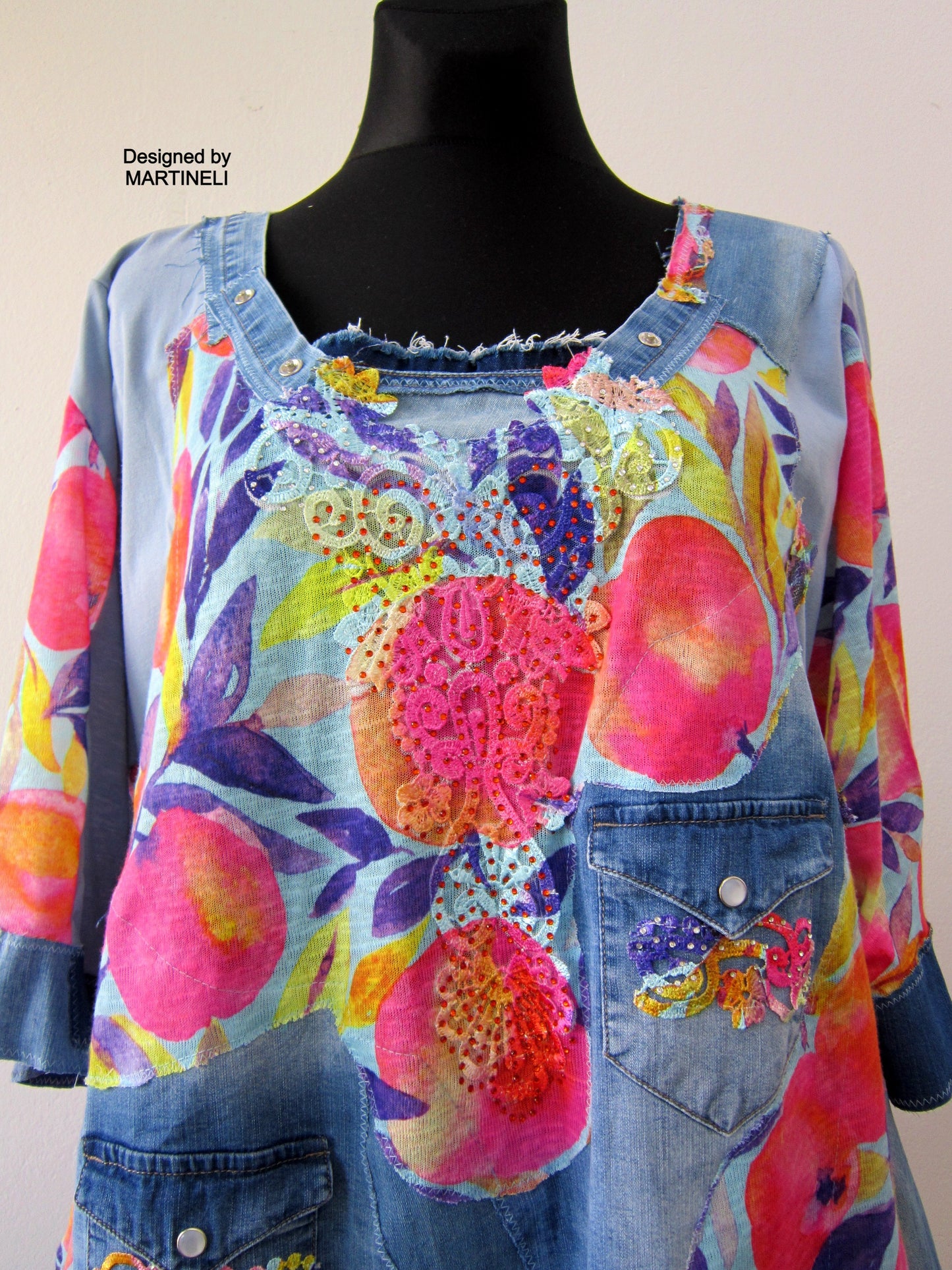 Plus Size Denim Dress,3X Maxi Summer Tunic Top