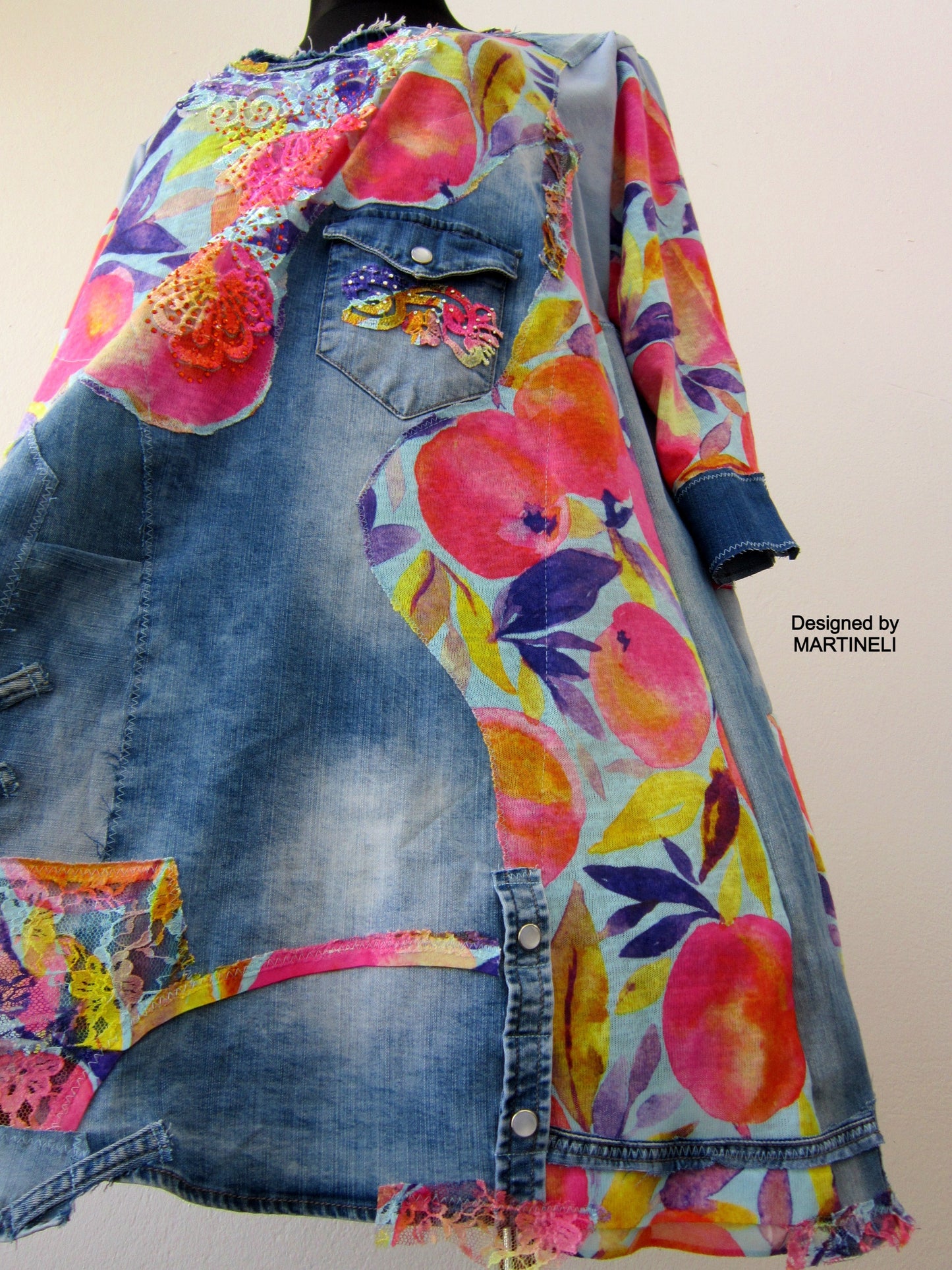 Plus Size Denim Dress,3X Maxi Summer Tunic Top