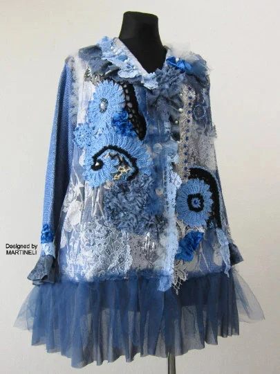 Plus Size Linen Jacket,2XL Boho Chic Embroidered Jacket Dress
