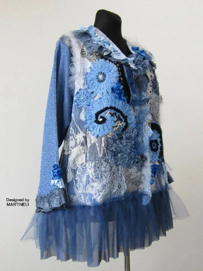 Plus Size Linen Jacket,2XL Boho Chic Embroidered Jacket Dress