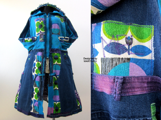 Plus Size Hooded Coat,3XL Long Denim Hooded Coat for Women