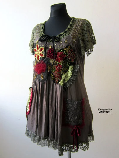Plus Size Summer Dress,XL Short Sleeves Khaki Dress