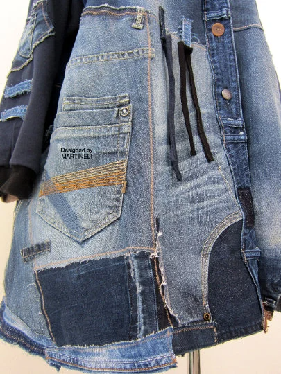 Plus Size Long Denim Coat,3XL Spring Denim Coats for Women