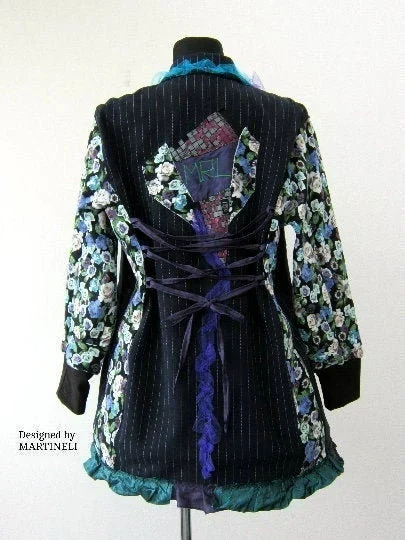Plus Size Wool Sweatshirt Jacket,3XL Embroidered Jacket Coat