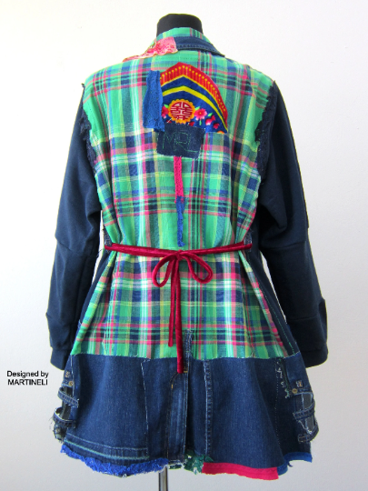 Plus Size Denim Jacket Coat for Women 3X Patchwork Denim Sweatshirt Jacket