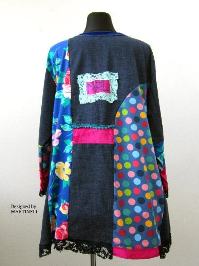 Plus Size Sweatshirt Dress,3XL Polka Dot Tunic Dress