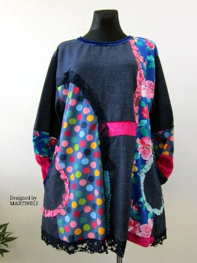 Plus Size Sweatshirt Dress,3XL Polka Dot Tunic Dress