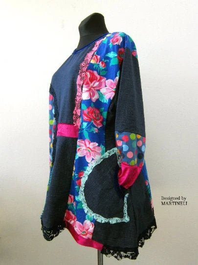 Plus Size Sweatshirt Dress,3XL Polka Dot Tunic Dress