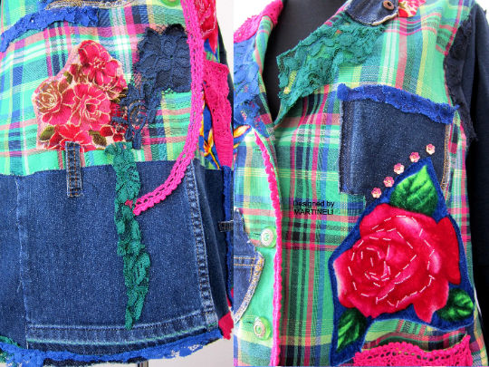 Plus Size Denim Jacket Coat for Women 3X Patchwork Denim Sweatshirt Jacket