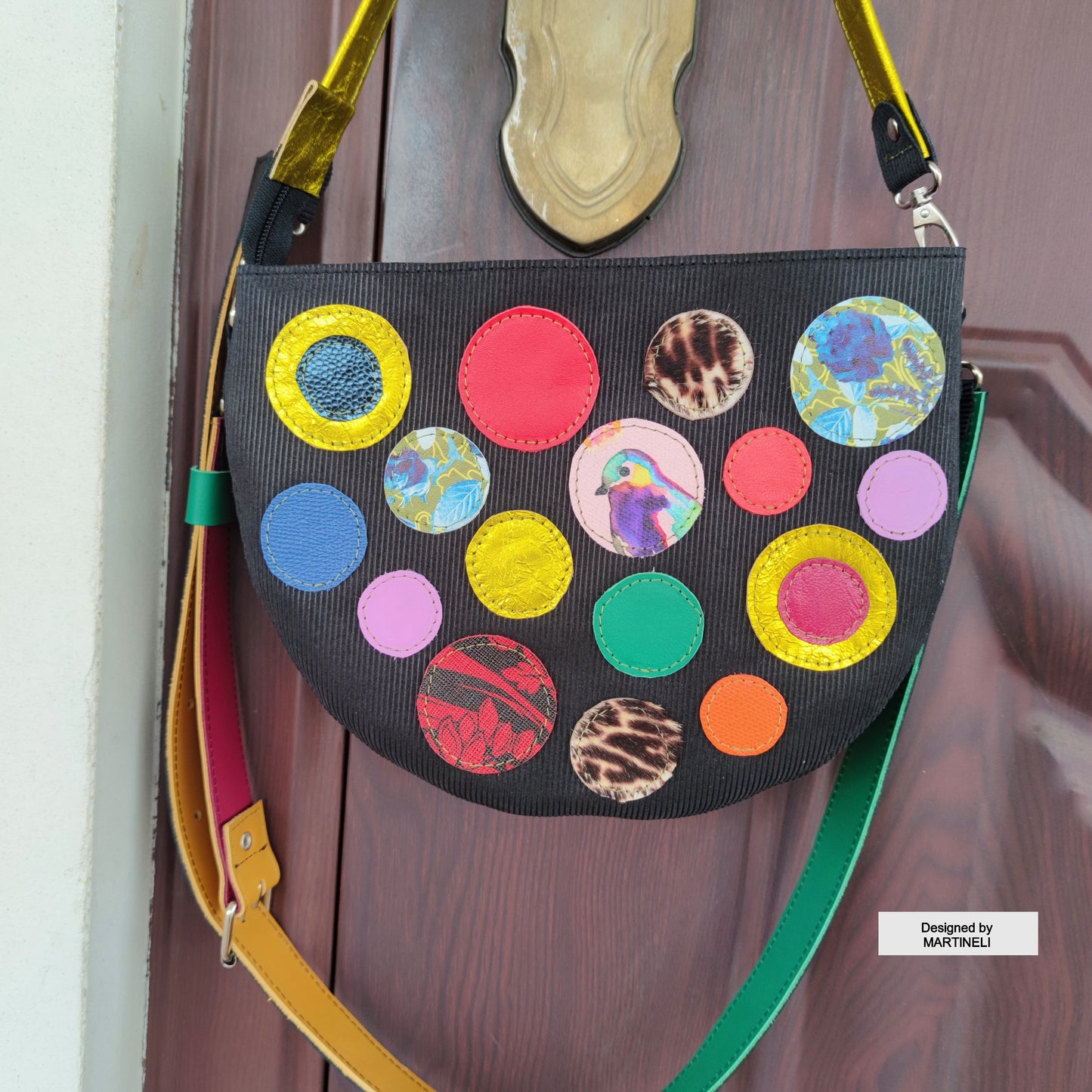 Luxury Leather Shoulder Bag Colorful Elegant Crossbody Bag Boho Bag