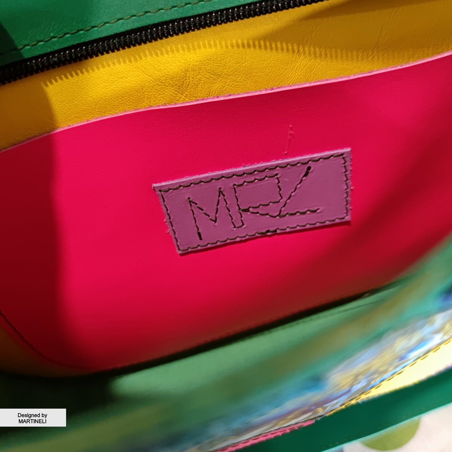 Colorful Leather Shoulder Bag Luxury Women`s Bag Elegant Green Bag