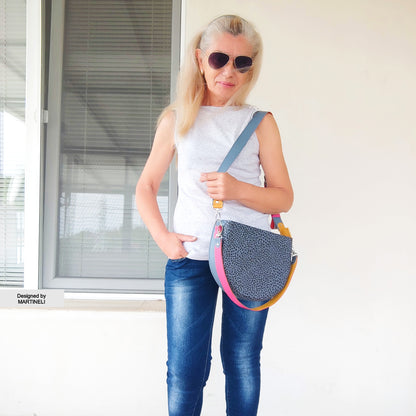 Animal Print Leather Bag-Elegant Shoulder Bag,Artsy Leather Crossbody Purse Handcrafted Everyday Bag Stylish Bag Luxury Colorful Medium Bag