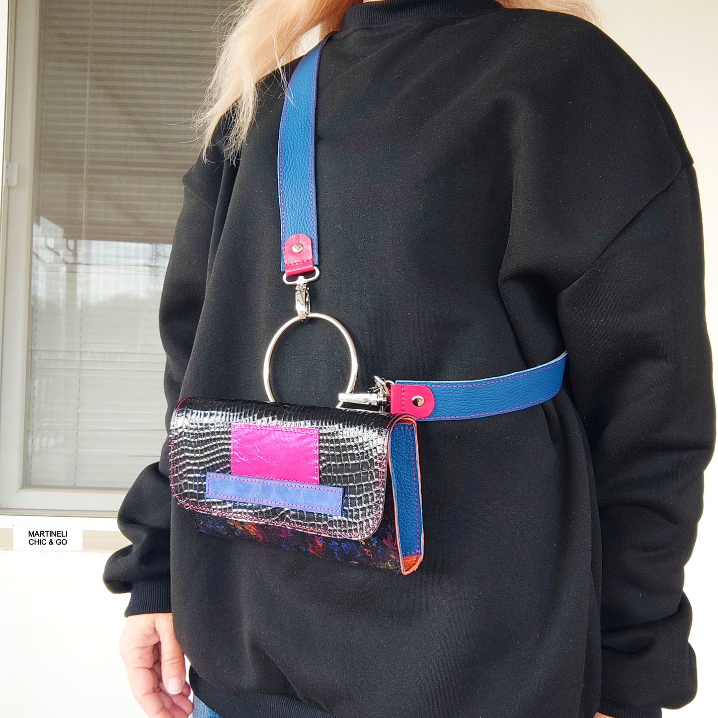 Mini Leather iPhone Bag,Yellow Party Clutch,Minimalist Animal Print Handbag