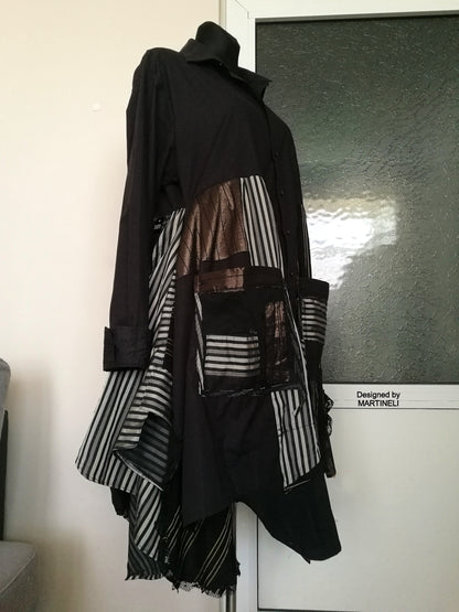 Plus Size Black Jacket Dress 2XL Maxi Boho Outfits For Women