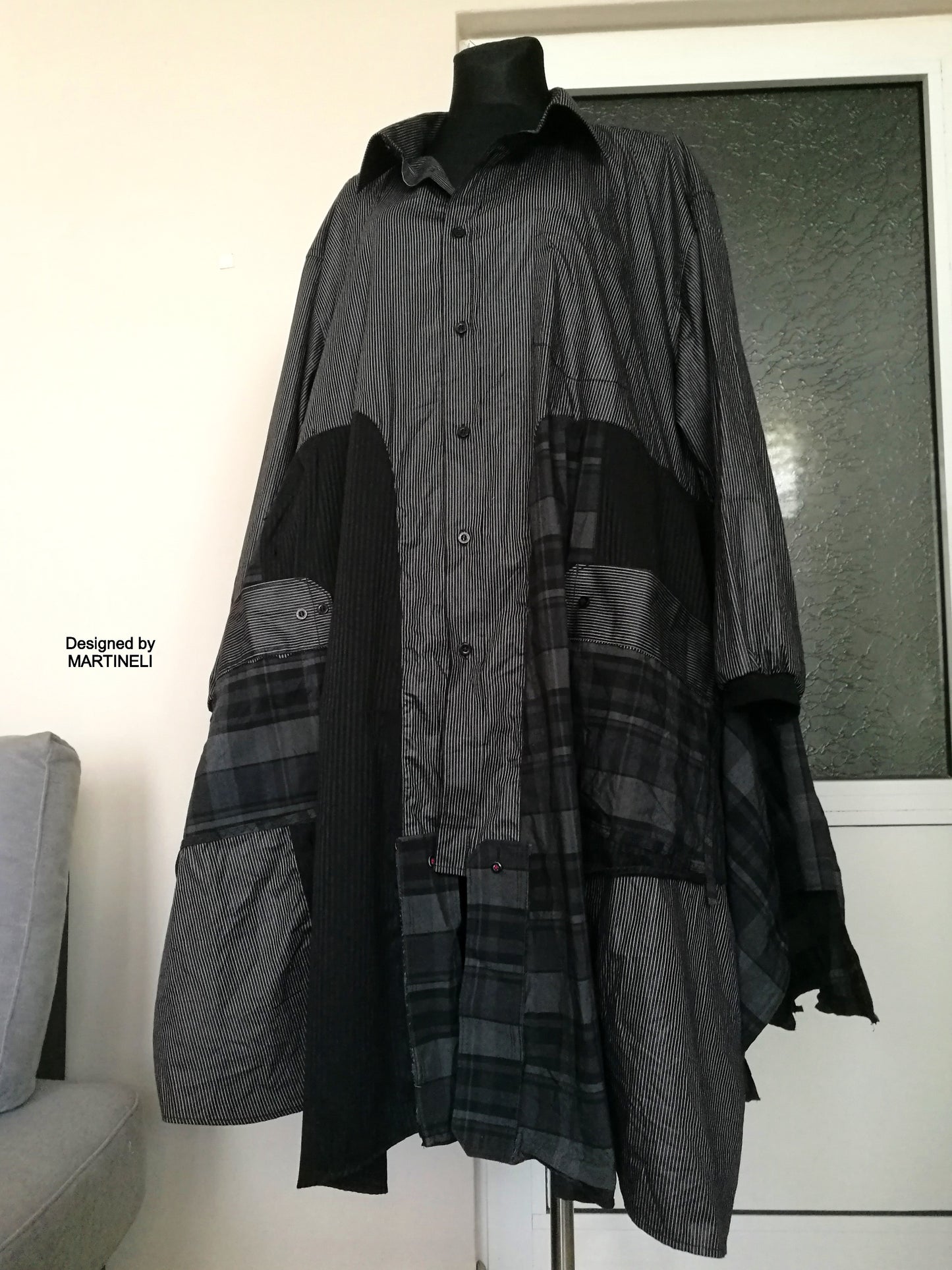 Plus Size Black Jacket Dress 5XL Maxi Boho Outfits For Women