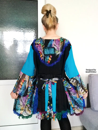 Plus Size Summer Dress,2XL Boho Embroidered Dress