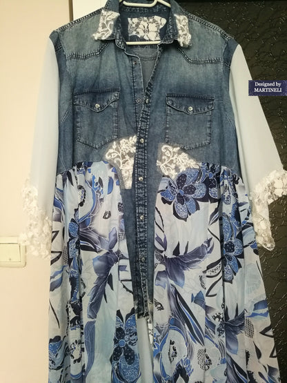 Plus Size Jacket Dress 4XL Maxi Summer Boho Dress